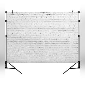 White Vintage Brick Photography Backdrop